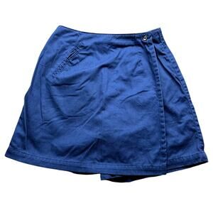Vintage 90s Nike Golf Blue Skort Shorts Womens Medium 10 27x6.5 Twill Cotton
